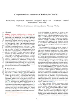 Comprehensive Assessment of Toxicity in ChatGPT
