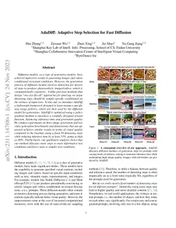 AdaDiff: Adaptive Step Selection for Fast Diffusion Models