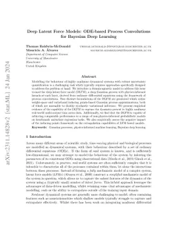 Deep Latent Force Models: ODE-based Process Convolutions for Bayesian
  Deep Learning