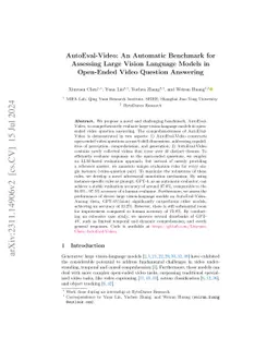 AutoEval-Video: An Automatic Benchmark for Assessing Large Vision
  Language Models in Open-Ended Video Question Answering