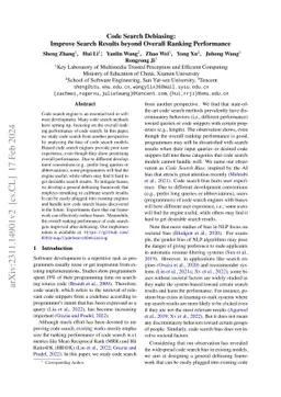 Code Search Debiasing:Improve Search Results beyond Overall Ranking
  Performance