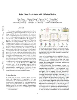Point Cloud Pre-training with Diffusion Models