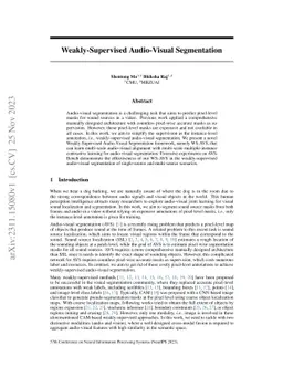Weakly-Supervised Audio-Visual Segmentation