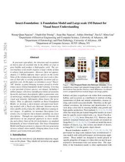 Insect-Foundation: A Foundation Model and Large-scale 1M Dataset for
  Visual Insect Understanding