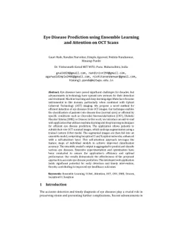 Eye Disease Prediction using Ensemble Learning and Attention on OCT
  Scans