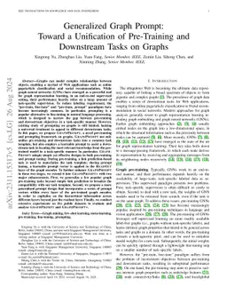 Generalized Graph Prompt: Toward a Unification of Pre-Training and
  Downstream Tasks on Graphs