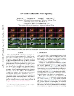 Flow-Guided Diffusion for Video Inpainting