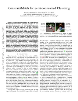ConstraintMatch for Semi-constrained Clustering