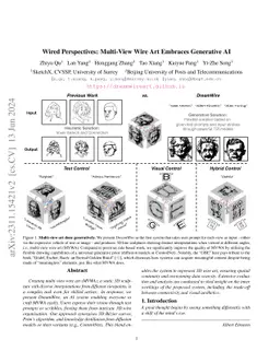 Wired Perspectives: Multi-View Wire Art Embraces Generative AI