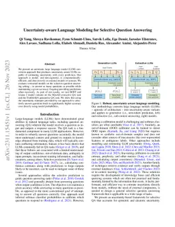 Uncertainty-aware Language Modeling for Selective Question Answering