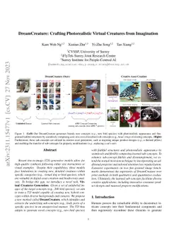 DreamCreature: Crafting Photorealistic Virtual Creatures from
  Imagination