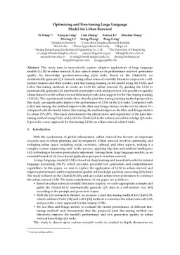 Optimizing and Fine-tuning Large Language Model for Urban Renewal