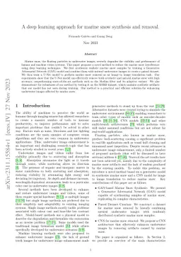 A deep learning approach for marine snow synthesis and removal