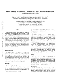 Technical Report for Argoverse Challenges on Unified Sensor-based
  Detection, Tracking, and Forecasting