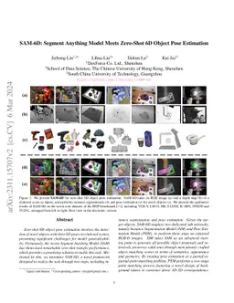 SAM-6D: Segment Anything Model Meets Zero-Shot 6D Object Pose Estimation