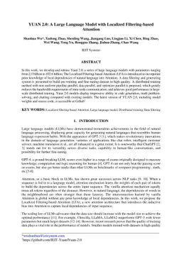 YUAN 2.0: A Large Language Model with Localized Filtering-based
  Attention