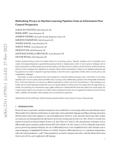 Rethinking Privacy in Machine Learning Pipelines from an Information
  Flow Control Perspective