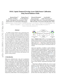 SOAC: Spatio-Temporal Overlap-Aware Multi-Sensor Calibration using
  Neural Radiance Fields