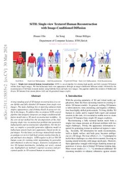 SiTH: Single-view Textured Human Reconstruction with Image-Conditioned
  Diffusion