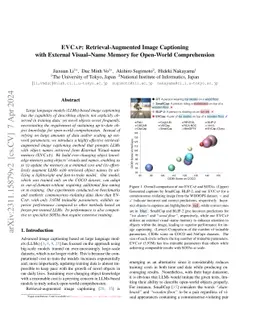 EVCap: Retrieval-Augmented Image Captioning with External Visual-Name
  Memory for Open-World Comprehension