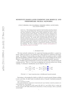 SensLI: Sensitivity-Based Layer Insertion for Neural Networks