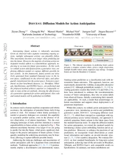 DiffAnt: Diffusion Models for Action Anticipation
