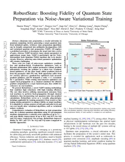 RobustState: Boosting Fidelity of Quantum State Preparation via
  Noise-Aware Variational Training