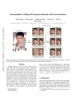 GaussianEditor: Editing 3D Gaussians Delicately with Text Instructions