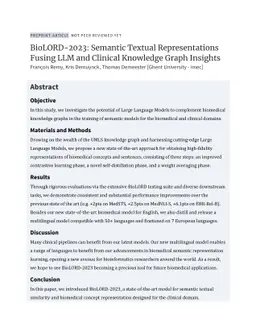 BioLORD-2023: Semantic Textual Representations Fusing LLM and Clinical
  Knowledge Graph Insights