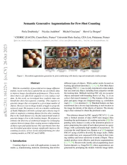 Semantic Generative Augmentations for Few-Shot Counting