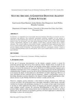 Secure Arcade: A Gamified Defense Against Cyber Attacks