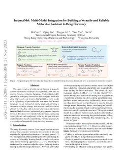 InstructMol: Multi-Modal Integration for Building a Versatile and
  Reliable Molecular Assistant in Drug Discovery