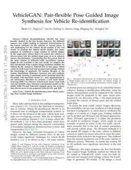 VehicleGAN: Pair-flexible Pose Guided Image Synthesis for Vehicle
  Re-identification