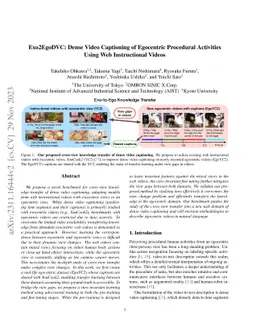 Exo2EgoDVC: Dense Video Captioning of Egocentric Procedural Activities
  Using Web Instructional Videos
