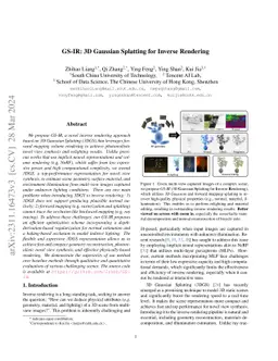 GS-IR: 3D Gaussian Splatting for Inverse Rendering
