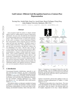 GaitContour: Efficient Gait Recognition based on a Contour-Pose
  Representation