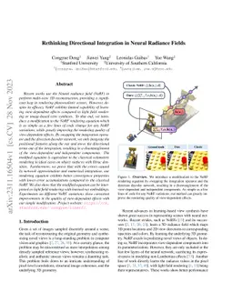 Rethinking Directional Integration in Neural Radiance Fields
