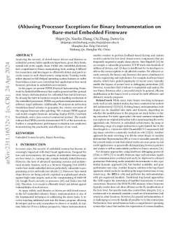Abusing Processor Exception for General Binary Instrumentation on
  Bare-metal Embedded Devices