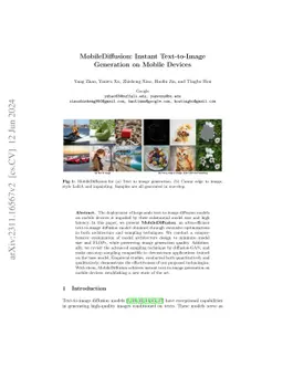 MobileDiffusion: Instant Text-to-Image Generation on Mobile Devices