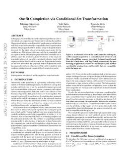 Outfit Completion via Conditional Set Transformation