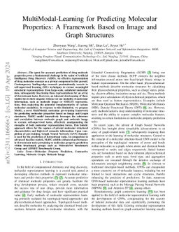 MultiModal-Learning for Predicting Molecular Properties: A Framework
  Based on Image and Graph Structures