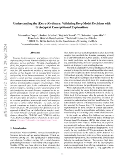 Understanding the (Extra-)Ordinary: Validating Deep Model Decisions with
  Prototypical Concept-based Explanations