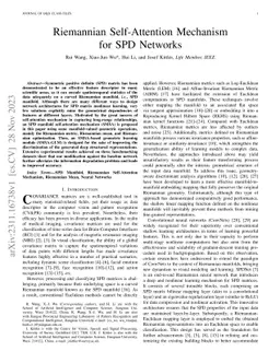 Riemannian Self-Attention Mechanism for SPD Networks