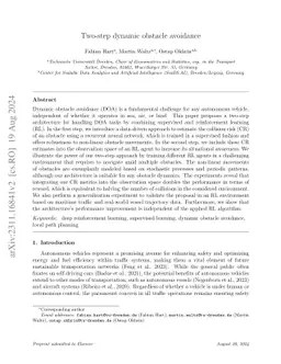 Two-step dynamic obstacle avoidance