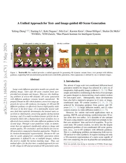 A Unified Approach for Text- and Image-guided 4D Scene Generation