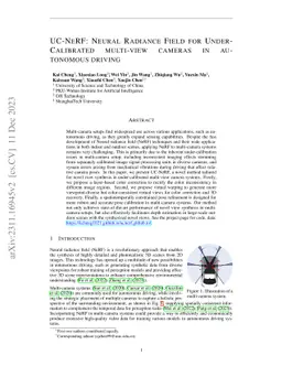UC-NeRF: Neural Radiance Field for Under-Calibrated Multi-view Cameras
  in Autonomous Driving