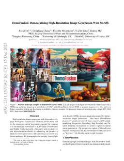 DemoFusion: Democratising High-Resolution Image Generation With No $$$