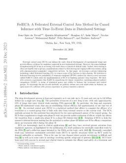 FedECA: A Federated External Control Arm Method for Causal Inference
  with Time-To-Event Data in Distributed Settings