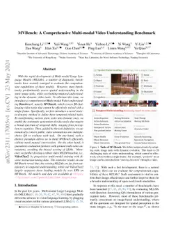 MVBench: A Comprehensive Multi-modal Video Understanding Benchmark