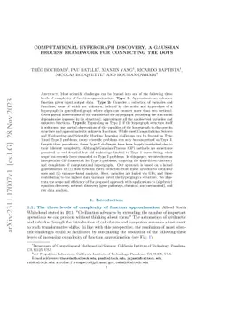 Codiscovering graphical structure and functional relationships within data: A Gaussian Process framework for connecting the dots